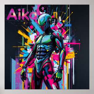 AiKo Beats™ Grunge Graphic #2 Poster
