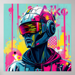 AiKo Beats™ Grunge Graphic #3 Poster