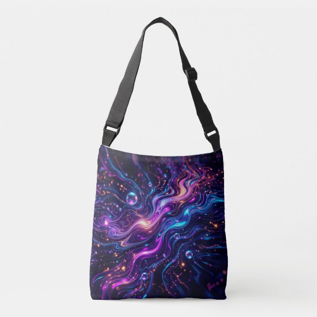 AiKo Beats™ Pulse Index – Noir Signal Crossbody Bag (Front)