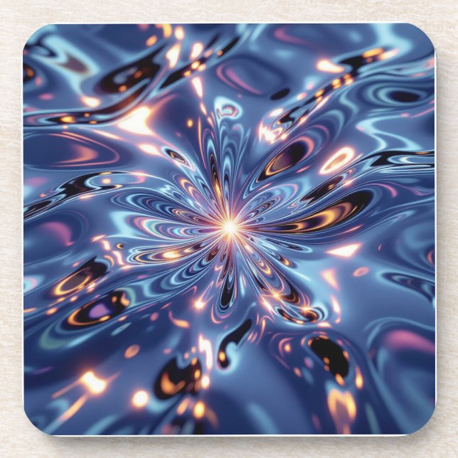 AiKo Beats™ Waveform X – Energy Flux Beverage Coaster (Front)
