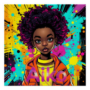 AiKo Grunge Graphic #1 Poster