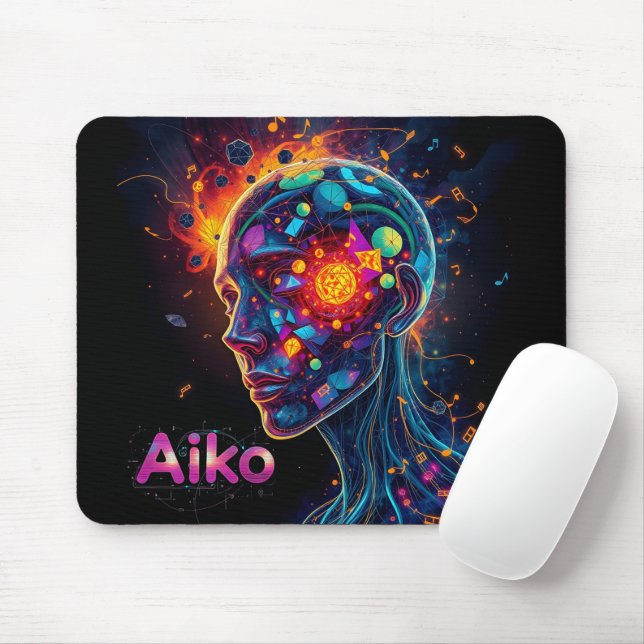 AiKo Grunge Graphic #4 Mouse Pad (With Mouse)