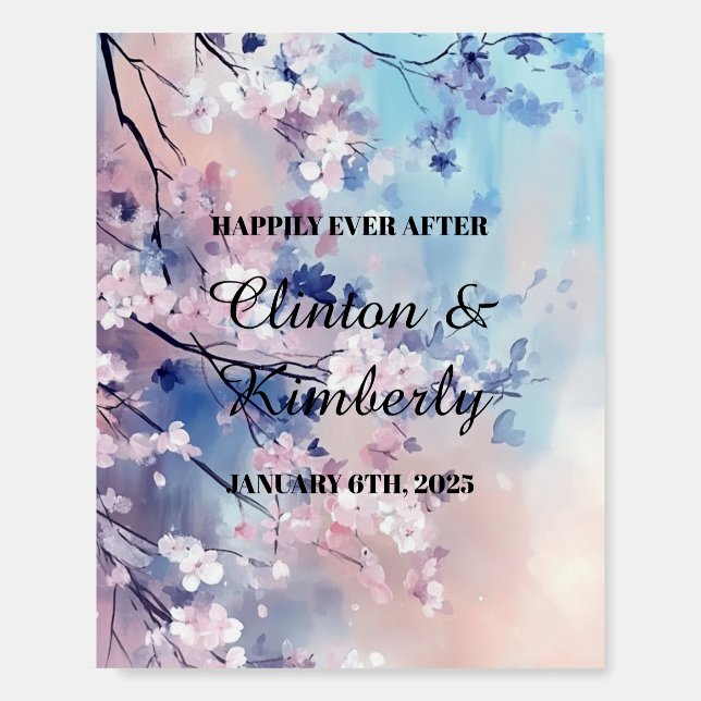 Aiko Wedding Sign Happily Ever After (Front)