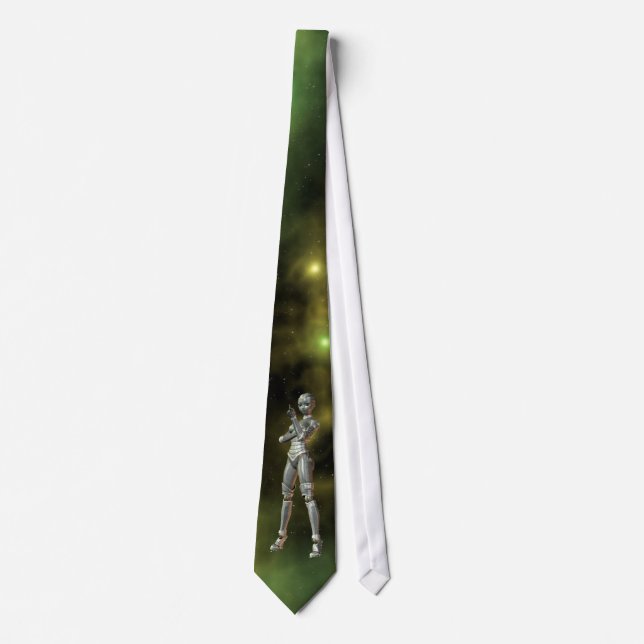 aikobot & stars neck tie (Front)