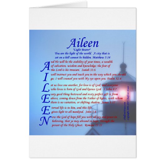 Aileen Acrostic Cards (Front)