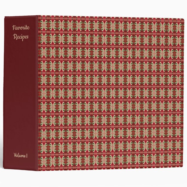 Aileen Recipe Organizer 3 Ring Binder (Front/Spine)