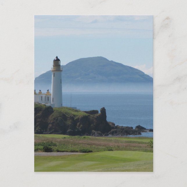 Ailsa Craig, Turnberry Lighthouse Postcard (Front)