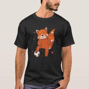 Ailuridae playing Soccer Bear Cat Bamboo T-Shirt