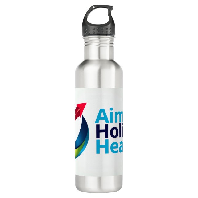 Aim 4 Holistic Health Stainless Steel Water Bottle (Front)
