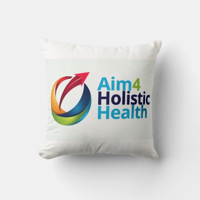 Aim 4 Holistic Health Throw Pillow (Front)