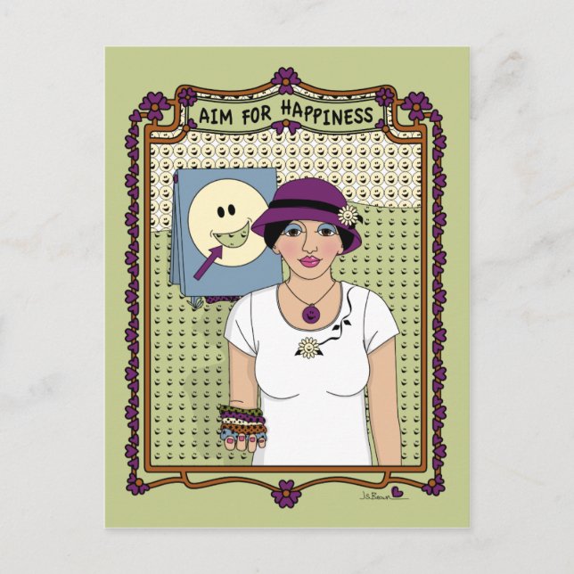 Aim For Happiness_A_ Postcard (Front)