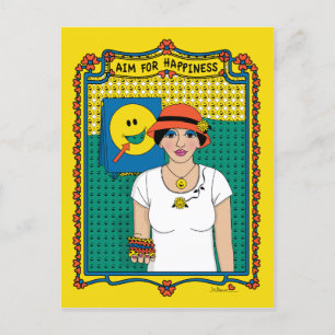Aim For Happiness_B_ Postcard
