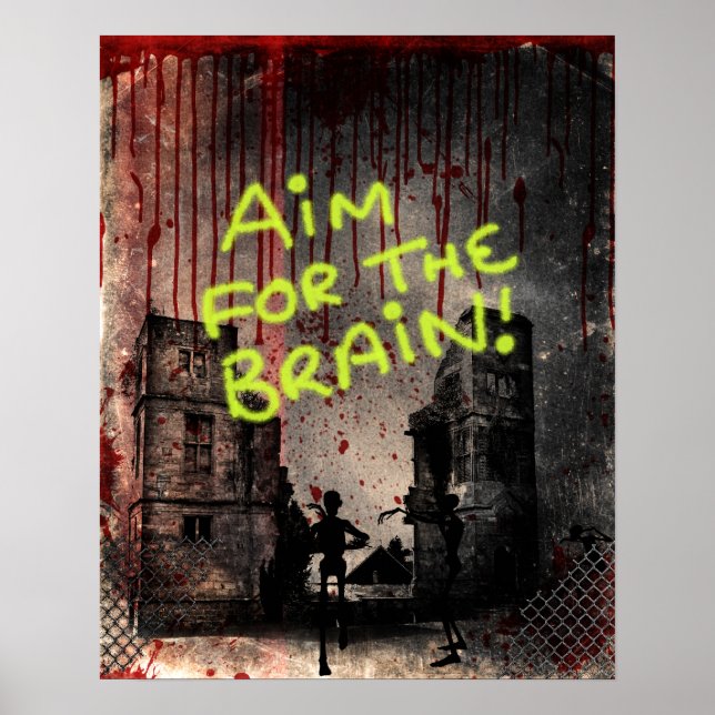 Aim for the Brain! Poster (Front)