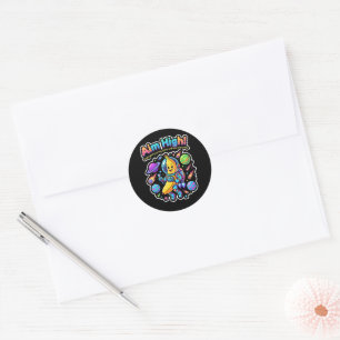 Aim High! – Banana Astronaut Adventure Classic Round Sticker