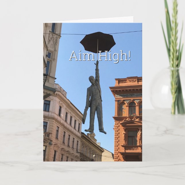 Aim High. Encouragement. Card (Front)