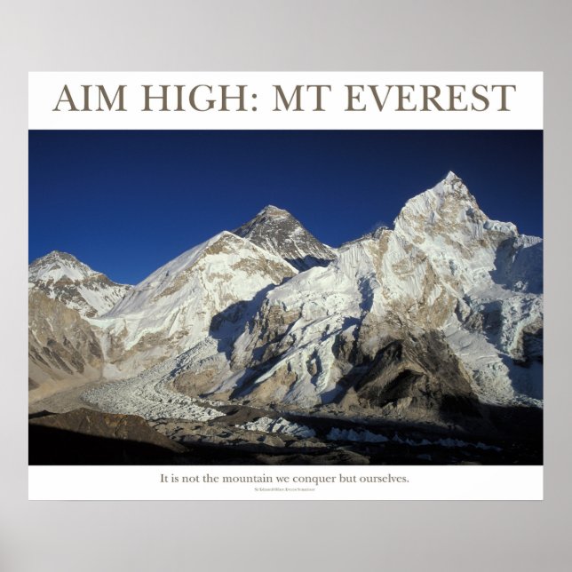 Aim High: Mt Everest Poster (Front)