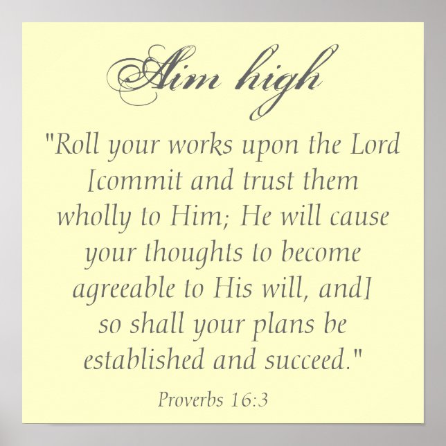 Aim high poster (Front)