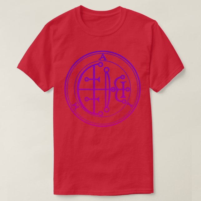 Aim Sigil Increases Onex27s Intellect Purple Gradi T-Shirt (Design Front)