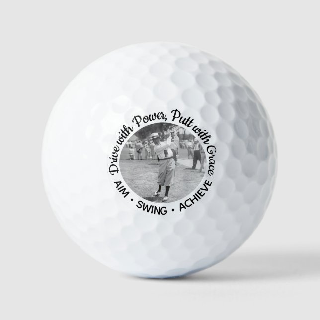 AIM SWING ACHIEVE Motivational Golf Balls (Hagen) (Front)