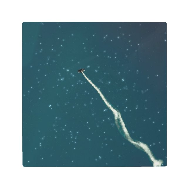 Aim towards stars metal print (Front)