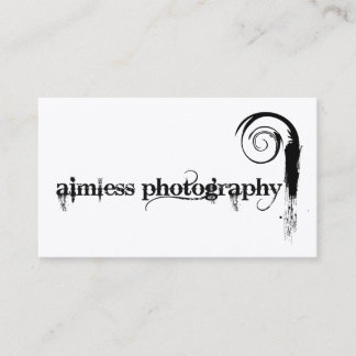 Aimless Photography Business Card