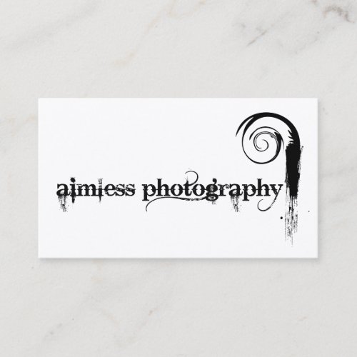 Aimless Photography Business Card Template