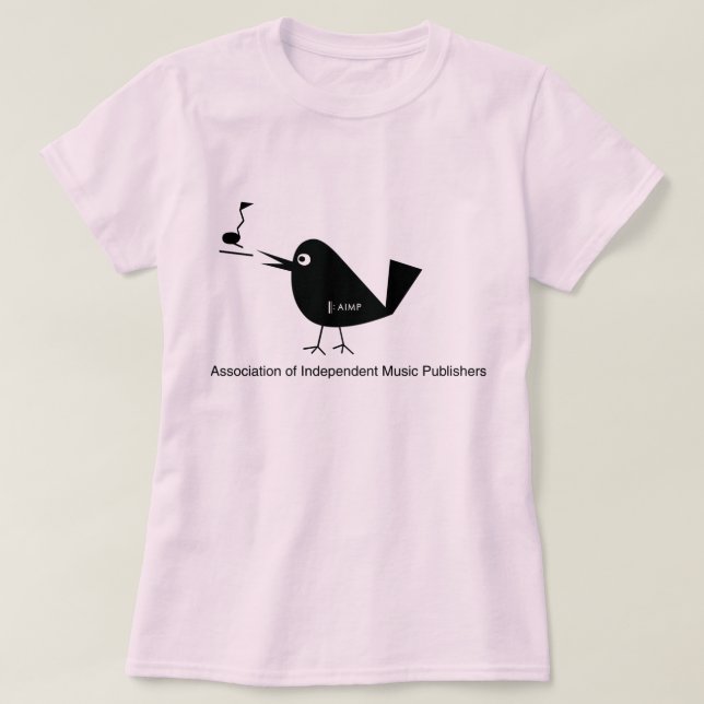 AIMP Bird Ladies Baby Doll (fitted) T-Shirt (Design Front)