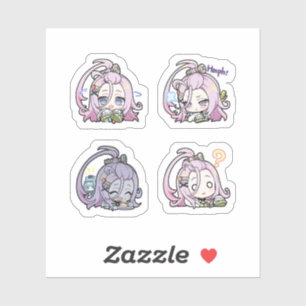 Aino Genshin Impact 4 Pack Sticker Sheet Extra Pac