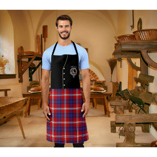 Ainslie Clan Badge & Tartan Kilt Apron