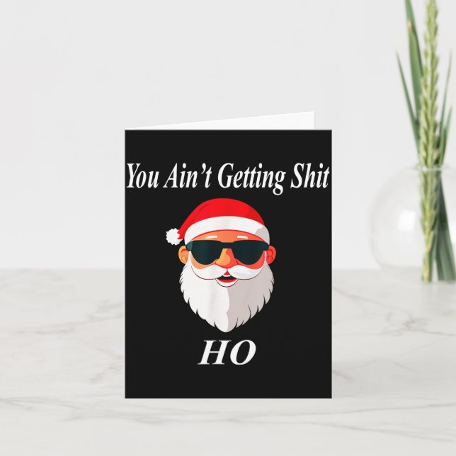 Ain't Christmas Funny Naughty Dirty Raunchy Gift A Card (Front)