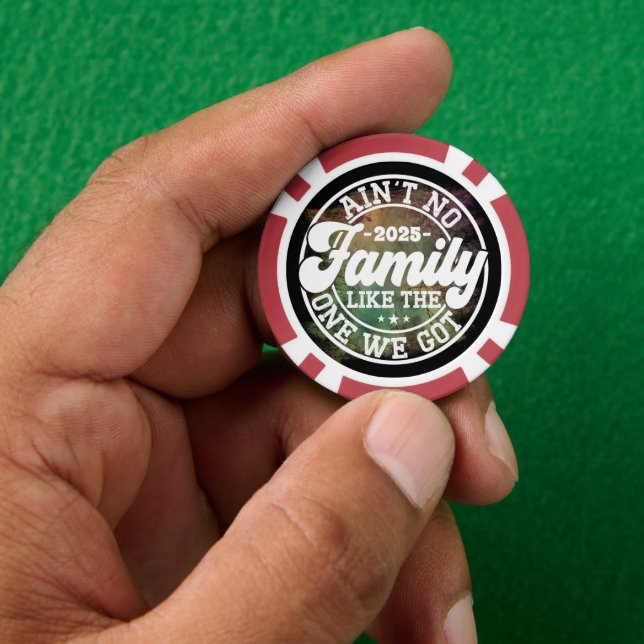 Ain't No Family Like Humor Fun Birthday Party Cool Poker Chips (Hand)