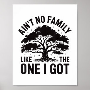 Aint No Family Like The One I Got Cute Matching Re Poster