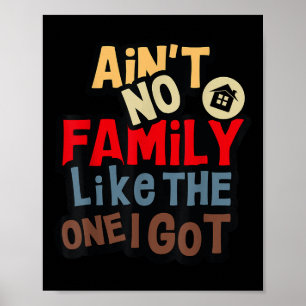 Aint No Family Like The One I Got Funny Family Reu Poster