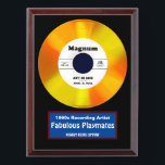Ain't No Good Award Plaque<br><div class="desc">The Magnum, Playmates Band, Ain't No Good customizable Gold Record cherry wood color MDF frame with a high gloss finish. These customizable Award Plaques are a meaningful, decorative way to reward the musician you know or your band or vocal group members. Designed specifically for full-color sublimation, these beautiful plaques, available...</div>