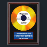 Ain't No Good Award Plaque<br><div class="desc">The Magnum, Playmates Band, Ain't No Good customizable Gold Record cherry wood color MDF frame with a high gloss finish. These customizable Award Plaques are a meaningful, decorative way to reward the musician you know or your band or vocal group members. Designed specifically for full-color sublimation, these beautiful plaques, available...</div>