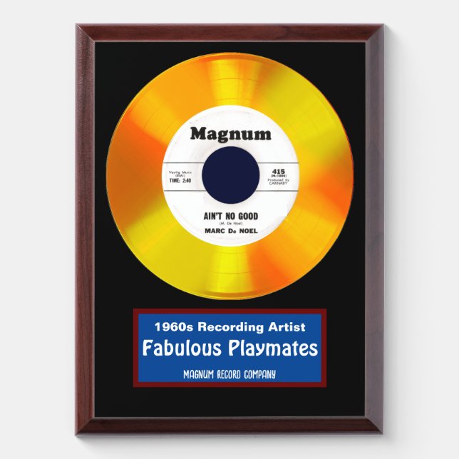 Ain't No Good Award Plaque (Vertical)