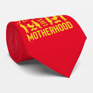 AIN'T NO HOOD LIKE MOTHERHOOD funny mother's day Neck Tie
