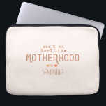 Ain't No Hood Like Motherhood Laptop Sleeve<br><div class="desc">Celebrate the beauty, chaos, and unmatched camaraderie of motherhood with this "Ain't No Hood Like Motherhood" laptop sleeve! Perfect for moms who proudly embrace the ups and downs of raising kids while keeping their sense of humor intact. This design makes a meaningful and fun gift for Mother’s Day, baby showers,...</div>