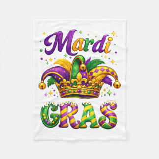 Aint No Shame In My Bead Game Mardi Gras Funny  Fleece Blanket