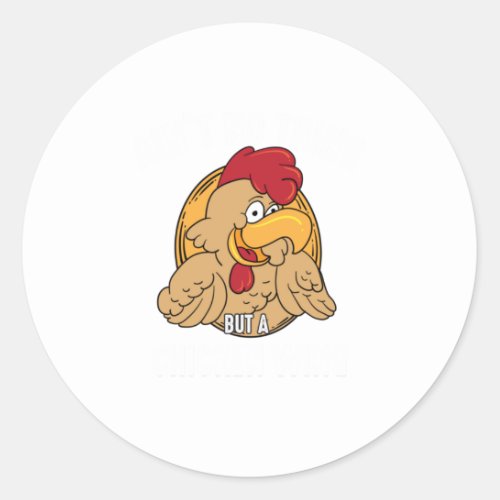 Aint No Thing But A Chicken Wing  Buffalo Fu Classic Round Sticker