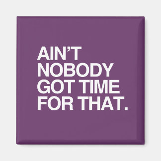 AIN'T NOBODY GOT TIME FOR THAT MAGNET