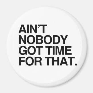 AIN'T NOBODY GOT TIME FOR THAT MAGNET