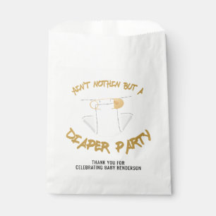 Ain't Nothin but a Diaper Party Hip Hop Party Favor Bag