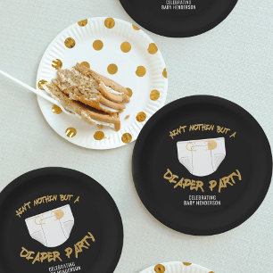 Ain't Nothin but a Diaper Party Hip Hop Party Paper Plates