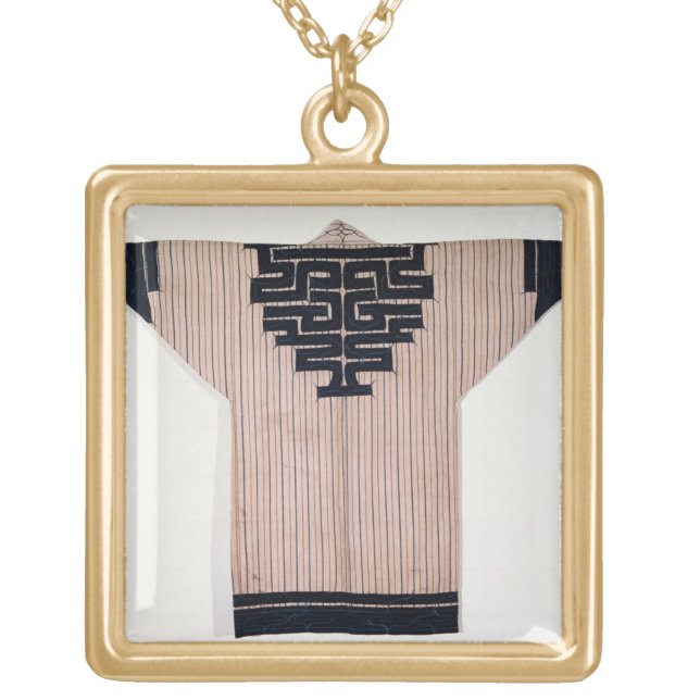 Ainu Coat, 19th century Gold Plated Necklace (Front)