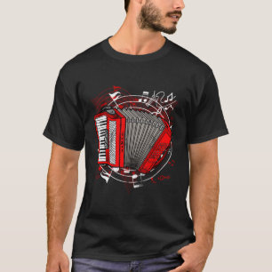 Air Accordion Colors Music Instrut Accordion T-Shirt