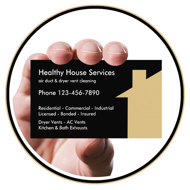 Air And Dryer Vent Cleaning Business Card (Creator Uploaded)