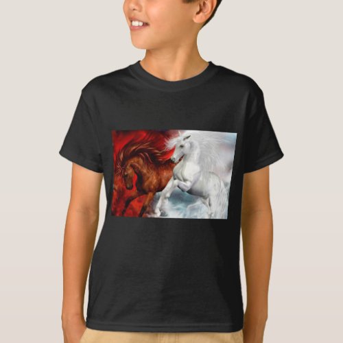 air and fire horses T_shirt