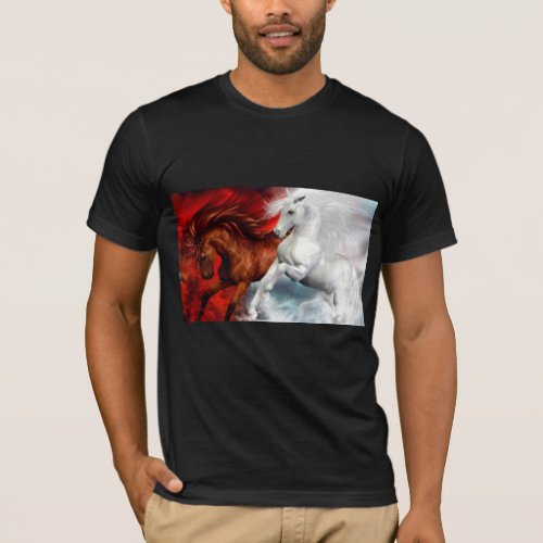 air and fire horses T_shirt