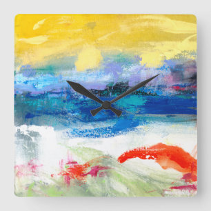 Air Apparent I Square Wall Clock